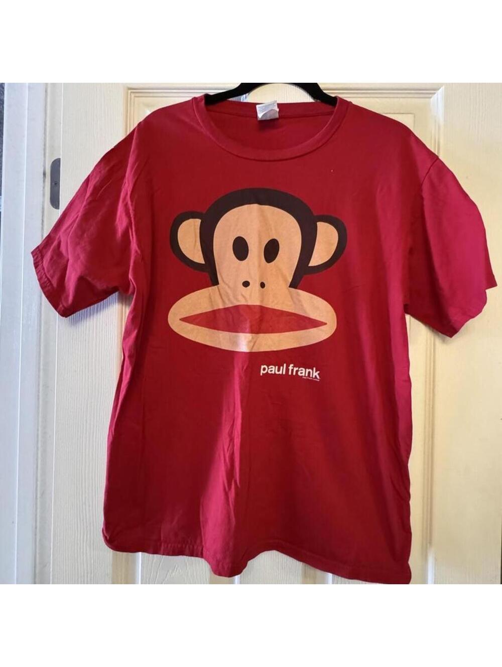 Paul Frank Red T-Shirt with Monkey Face Graphic